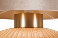 Lampa de masa Perly -W, Mauro Ferretti,  1 x E27, 40W, 33x49 cm, sticla/fier/textil, perla/auriu