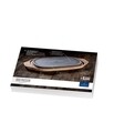 Platou pentru gratar cu suport din lemn, Villeroy & Boch, BBQ Passion, 21 x 31.5 cm, lemn de salcam/portelan premium