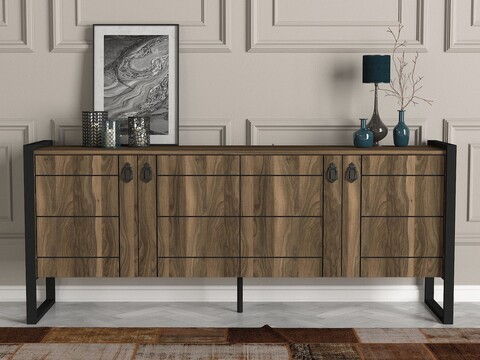 Bufet inferior Lost, Tera Home, 180×44.5×77.6 cm, maro 180x44.5x77.6