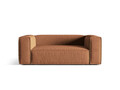 Canapea 2 locuri, Nuria-88, Micadoni Home, 170x110x72 cm, catifea, miere
