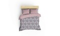 Lenjerie de pat dubla Super King (EU) (IT), Tile - Cinnamon, Cotton Box, Bumbac Ranforce