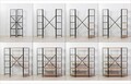 Corp biblioteca, Sapphire, Signa Rafix, 139x155x34 cm, PAL, Pin Atlantic / Negru