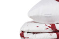 Lenjerie de pat pentru o persoana, Geyik - Claret Red, Eponj Home, 65% bumbac/35% poliester