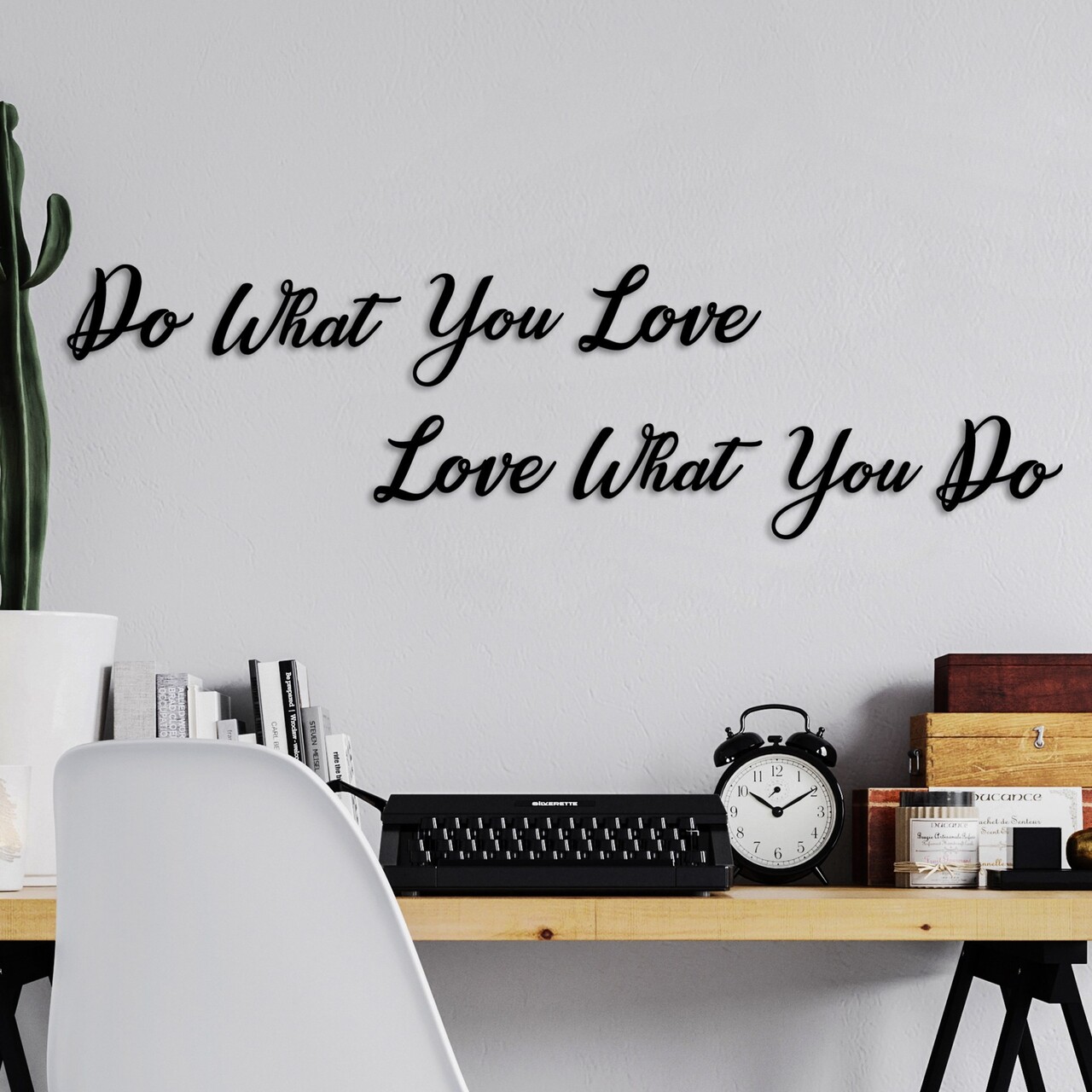 Decoratiune de perete, Do Love Love Do, Dimensiune: 14 x 11 cm (1 bucată), Negru - view 2