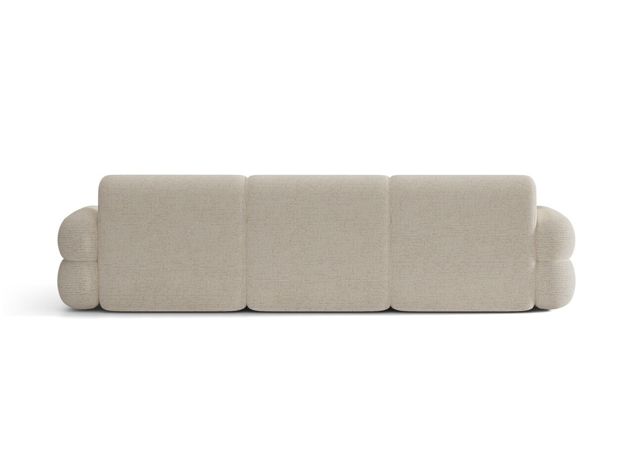 Coltar dreapta 4 locuri, Neo, Micadoni Home, 305x165x83 cm, tesatura Chenille Silencio, bej deschis — imaginea 4