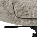 Scaun Roger, Actona, 62x67x90 cm, rotativ, tesatura Chenille/otel, gri