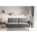 Canapea extensibila 3 locuri ELTAP, SO-BEL-04GO, Bellis, 220x90x83 cm, lemn/poliester, gri deschis