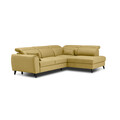 Coltar extensibil dreapta 4 locuri ELTAP, RT-45SAV, Noble, 255x201x100 cm, lemn/poliester, galben