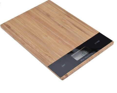 Cantar de bucatarie Bamboo, 20x15 cm, bambus