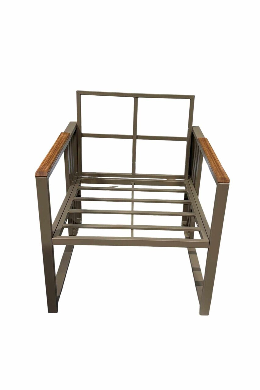 Set mobilier de gradina, Hanah Home, Fatsa 2+1+1, Metal, Gri - view 5