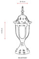 Lampa de exterior, Avonni, 685AVN1183, Plastic ABS, Alb/Negru