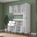 Dulap multifunctional, Hanah Home, JE260, 160x218.6x45 cm, Alb/Maro