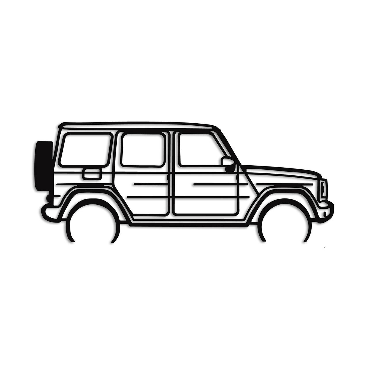 Decoratiune de perete, Mercedes G-Class, Dimensiuni: 73 x 30 cm , Negru — imaginea 5