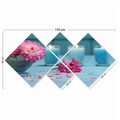 Set 4 tablouri decorative, 4MDF4969722, MDF, Imprimat UV, Multicolor