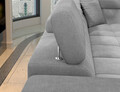 Coltar extensibil stanga 4 locuri ELTAP, LT-04RAQ, Eridano, 275x202x88 cm, lemn/poliester, gri deschis