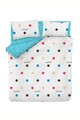 Lenjerie de pat dubla King (EU) Snoker - Cream, Mijolnir, 3 piese, 260x220 cm, bumbac ranforce, multicolor
