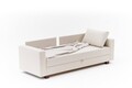 Canapea extensibila 3 locuri, Balcab Home, 825BLC5249, Lemn / MDF / PAL, Crem