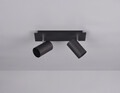 Plafoniera Marley, TRIO, 30x9x15 cm, 35W, 2x GU10, metal, negru mat