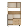 Dulap multifunctional, Locelso, RE3-SA, Stejar / Antracit