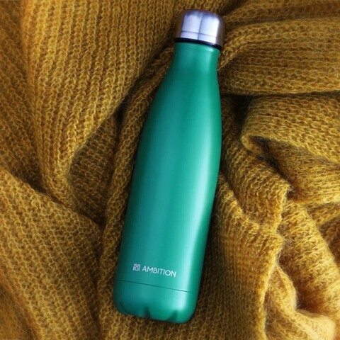 Sticla termos caldo, ambition, 400 ml, inox, verde