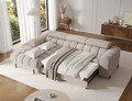 Coltar extensibil dreapta 3 locuri ELTAP, LT-18SO, Felro, 285x181x93 cm, lemn/poliester, bej