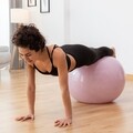 Minge pentru yoga, inel de stabilitate si benzi elastice de rezistenta, Ashtanball, InnovaGoods Fitness