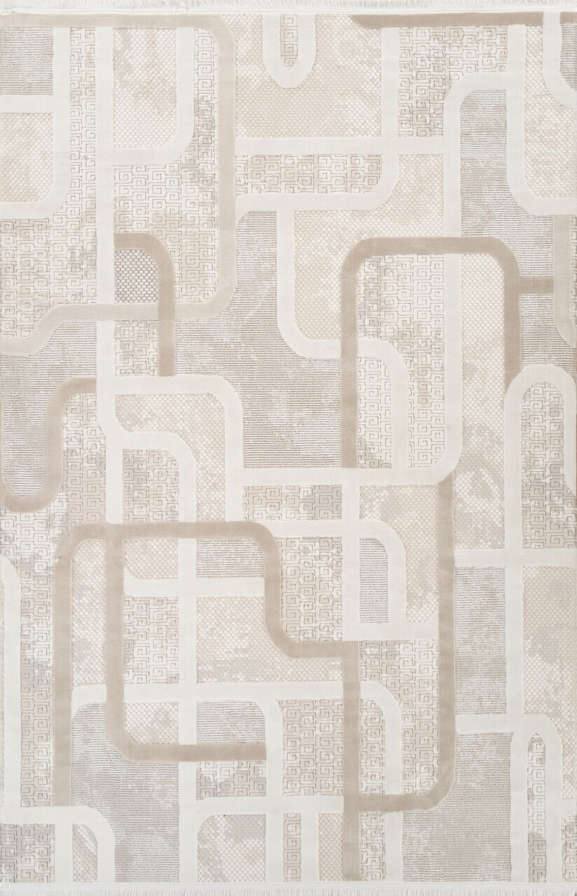 Covor, Boyut By002, 80x150 cm, Crem/Maro — imaginea 5