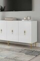 Consola, Hanah Home, Ayshe 180, 180x75x32 cm, Alb/Auriu