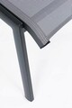 Scaun pentru gradina reglabil in 5 pozitii Cruise, Bizzotto, 59 x 71 x 113 cm, aluminiu/textilena 1x1, gri carbune