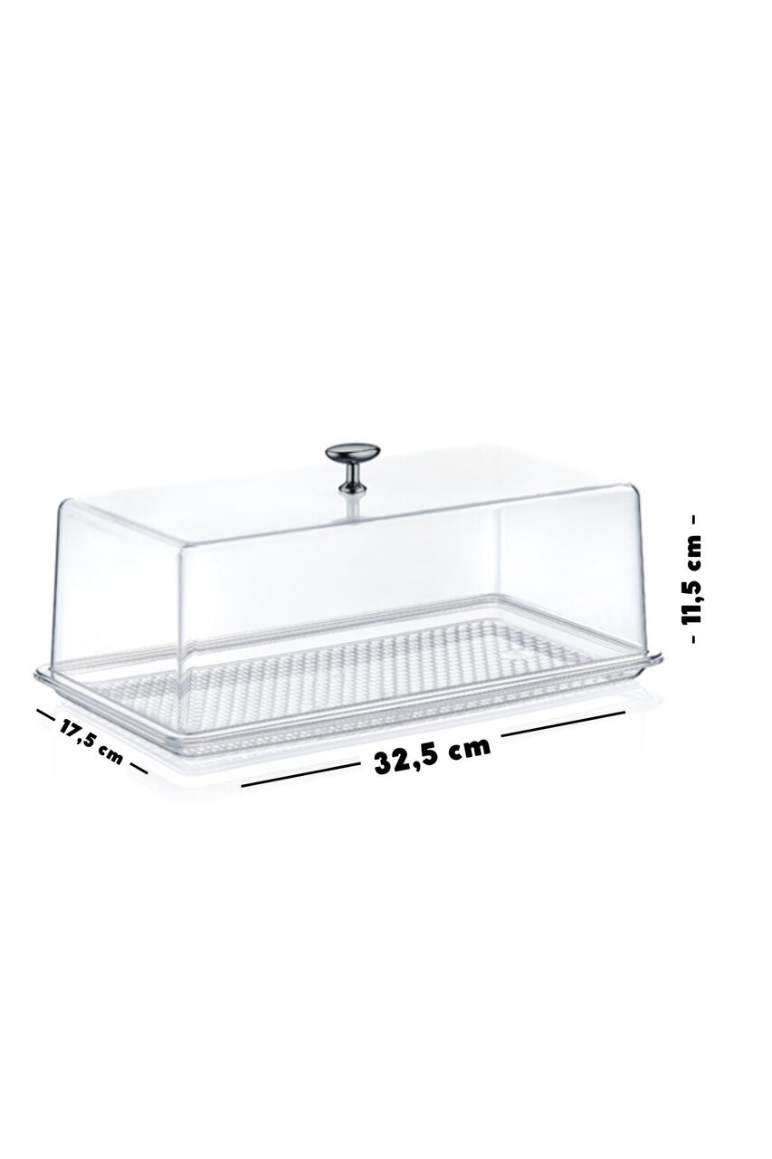 Platou servire desert, Hermia, 639OKK1128, Transparent - imagine 3