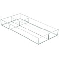 Organizator pentru cosmetice Clarity, iDesign, 4 compartimente, 40.5x20.5x5 cm