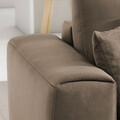 Coltar extensibil stanga 4 locuri ELTAP, LT-20NU, Dalia, 289x190x95 cm, lemn/poliester, maro deschis