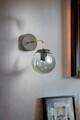 Aplica de perete, Opviq, 846STL4122, Negru / Fumuriu / Auriu