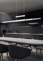 Lustra Trajan, TRIO, 150.5x6x150 cm, 45W, 1x SMD, metal, argintiu mat