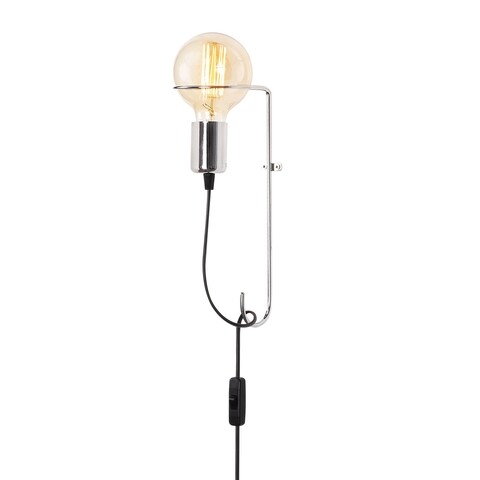Lampa de perete opviq pota, 9x30 cm, e27, 100 w, crom