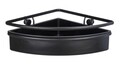 Etajera de colt pentru baie, Wenko, Molinella, 30 x 8.5 x 21.5 cm, inox/plastic, negru