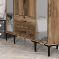 Dulap pentru haine, Hommy Craft, Kumsal RTR, 160x47.5x201.4 cm, PAL, Maro
