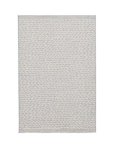 Covor Rhea, Bizzotto, 160 x 230 cm, polipropilena/poliester, verso latex, gri/bej Covoare