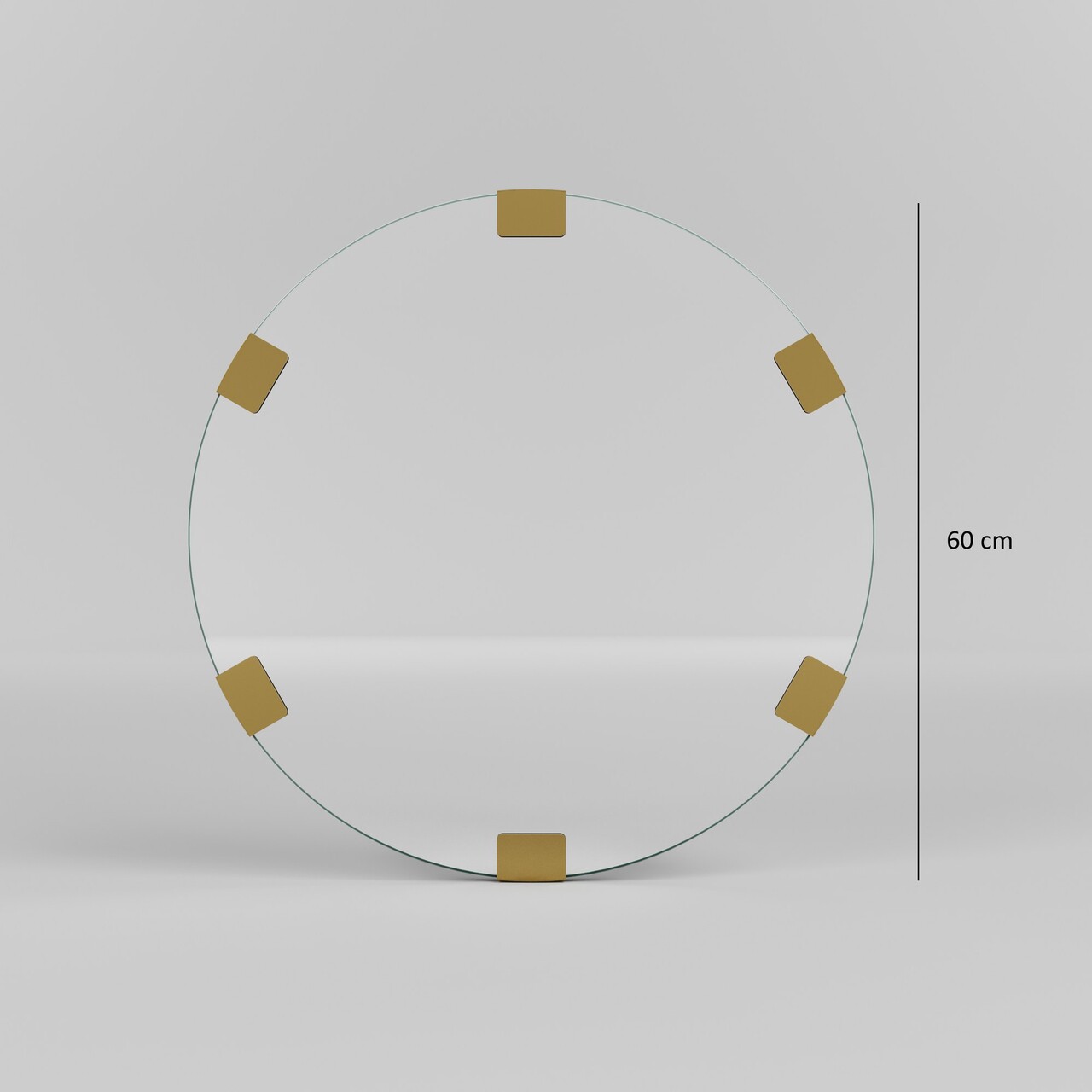 Oglinda decorativa, Neostill, Chakra, Metal, Auriu
