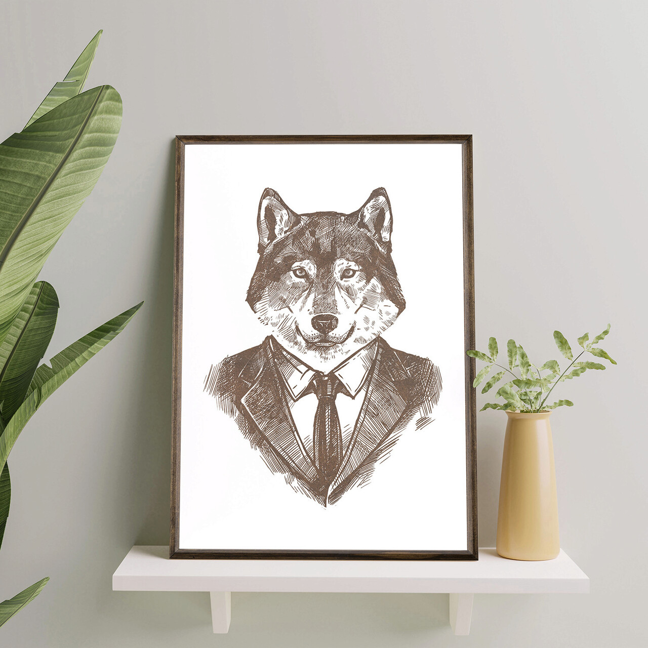 Tablou decorativ TD146 Lemn Desenat manual Natural