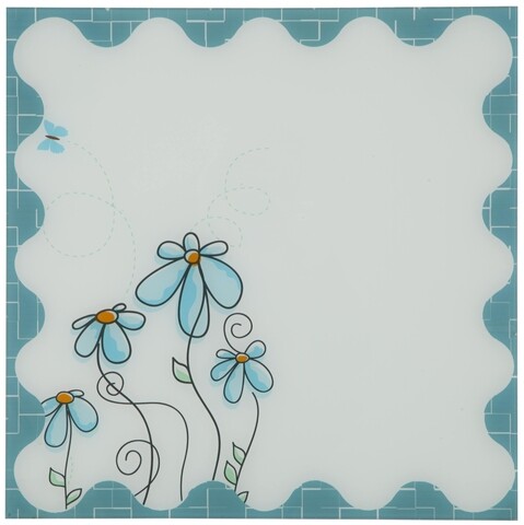 Tabla memo din sticla flower, mauro ferretti, 50x50 cm