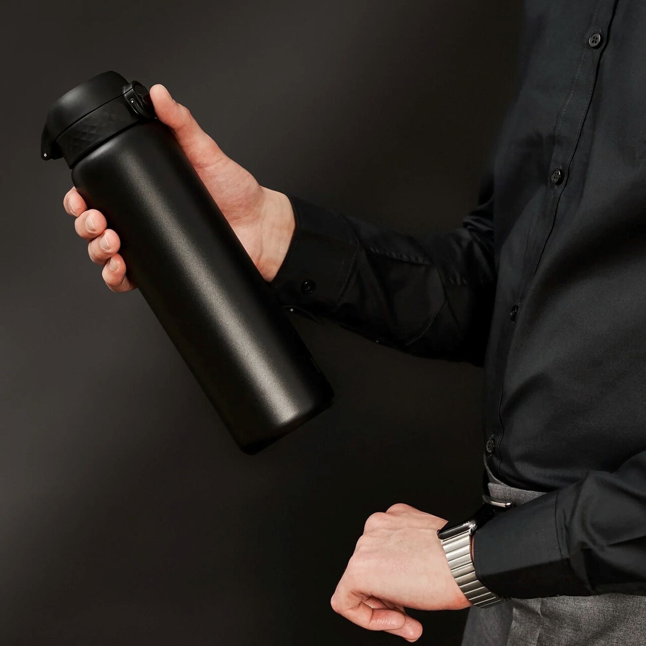 Sticla apa, inox, 920ml, Black - Ion8 - view 8