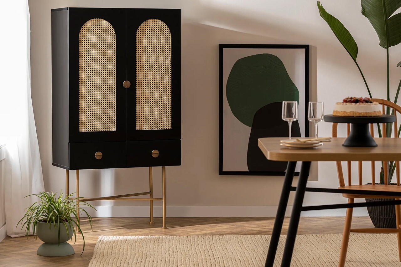 Consola, Howard, Cliff 150, 80x150x39 cm, PAL, Negru - 1 | YEO