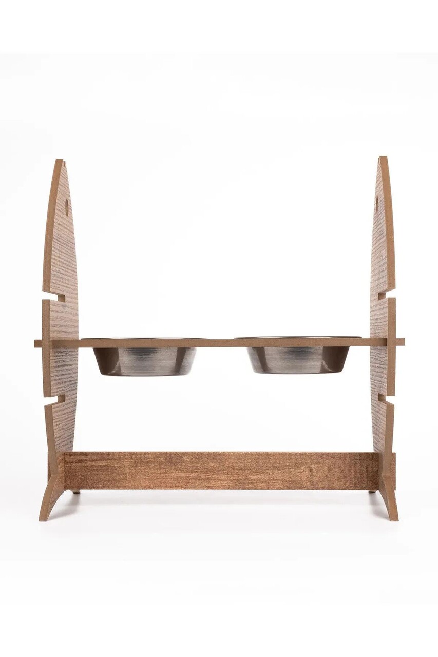 Bol pentru hrana animale de companie, Paws &amp; Whiskers, Apvm14, MDF , Multicolor - imagine 5