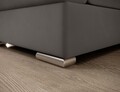 Coltar extensibil dreapta 3 locuri ELTAP, RT-04LO, Siber, 270x186x93 cm, lemn/poliester, gri