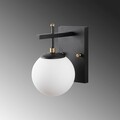 Aplica de perete, Zahar - 13113, Fulgor, 15 x 20 x 15 cm, 1 x E14, 40W, negru