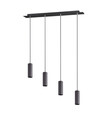 Lustra Marley, TRIO, 75x9x150 cm, 35W, 4x GU10, metal, negru mat