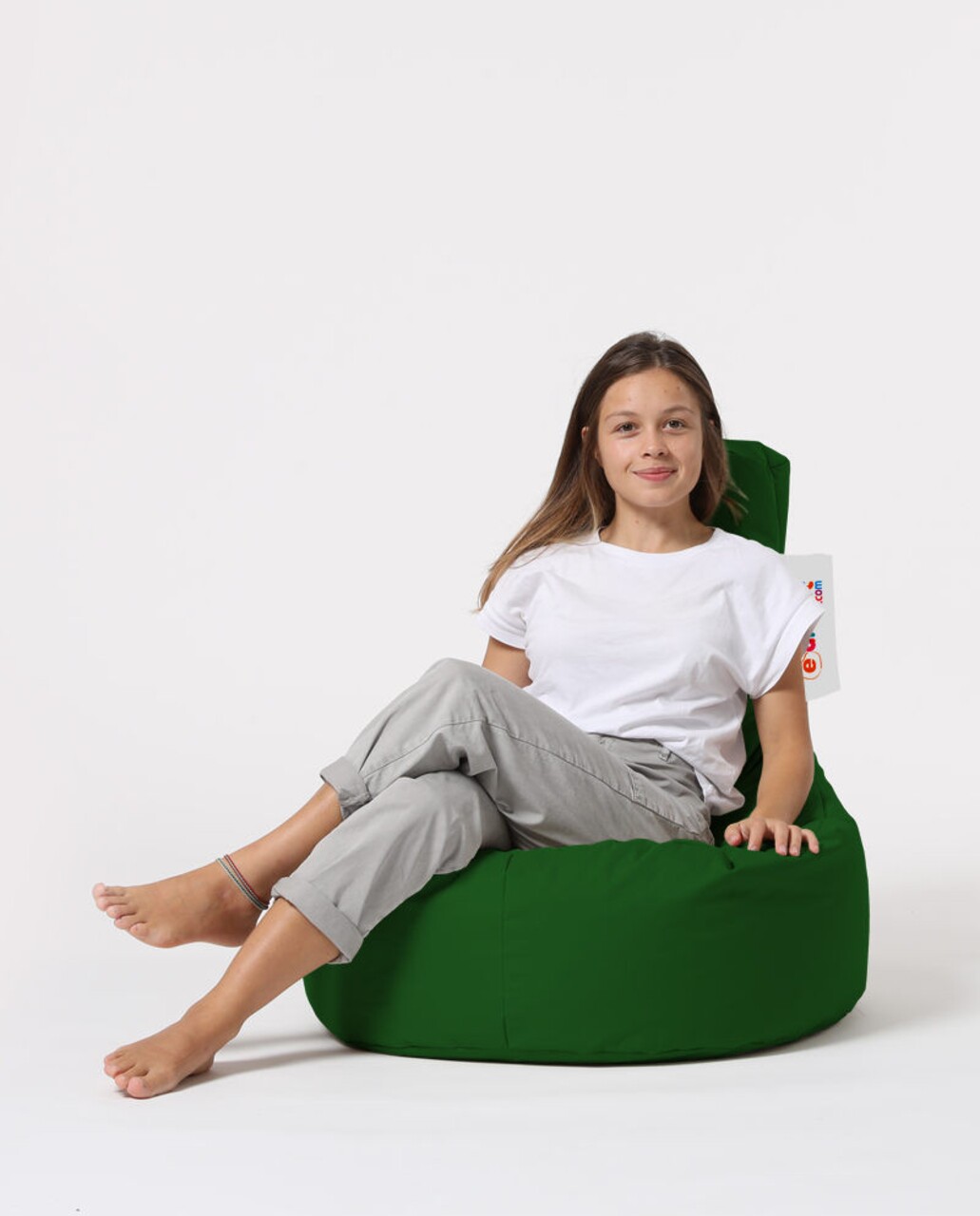 Fotoliu Puf, Bean Bag, Ferndale Lina, 70 X 80 Cm, Poliester Impermeabil, Verde