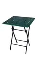 Set masa cu 2 scaune, Valovi, Bistro, mdf/metal, verde/negru