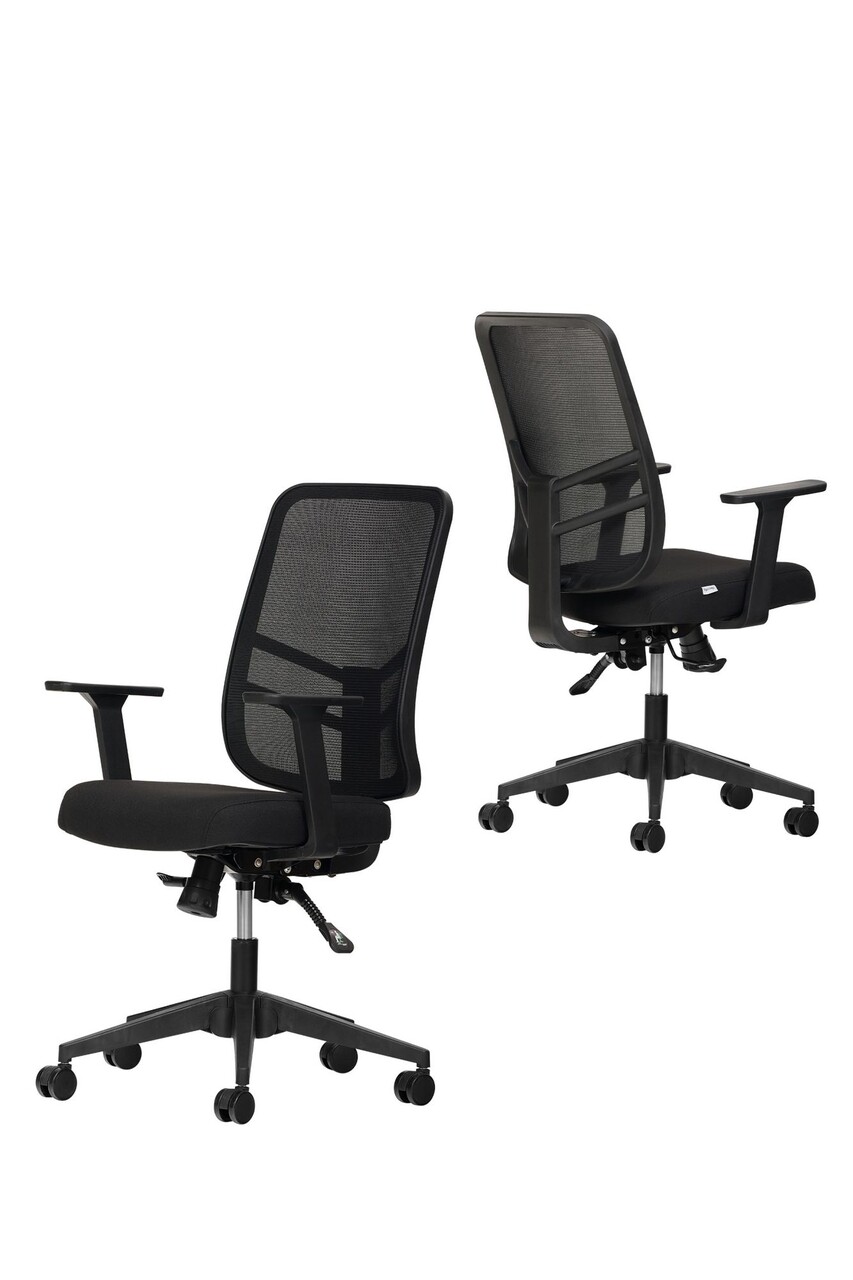Set scaune de birou (2 piese), Hanah Home, Leto 108, Plastic, Negru - view 2